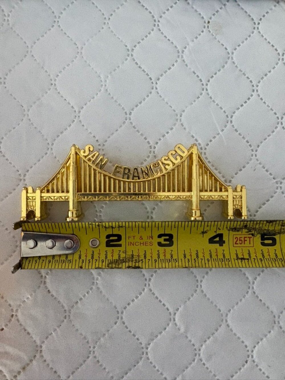 San Francisco Golden Gate Bridge 3D Metal Souvenir Magnet